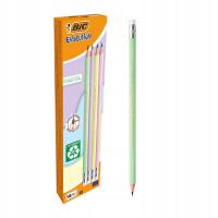 BIC-EVOLUTION-PASTEL-HB-OLOWEK-NIELAMLIWY-Z-GUMKA-WYTRZYMALY-OPAKOWANIE-x12