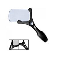 Лупа ручная прямоугольная 2,5х с подсветкой