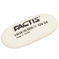 Ластик FACTIS мягкий овальный, из синтетического каучука, размер 49х23,5х9,2 мм