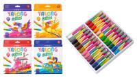 Пастель масляная Yalong, 24 цвета, шестигранная, картонная упаковка с европодвесом