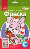 Фреска.Картина из песка "Зайка"