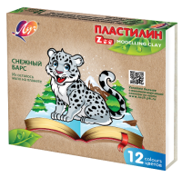 Пластилин ЛУЧ "ZOO" 12 цветов