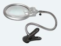 Лупа настольная с подсветкой 130мм/26мм 2х/5х