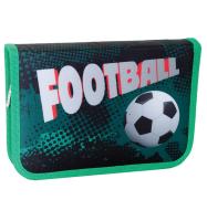 Пенал твердый одинарный  Green football, 20.5*13*3.2