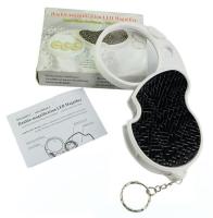 Лупа карманная Magnifier 5х-50мм складная с подсветкой (1 LED) 