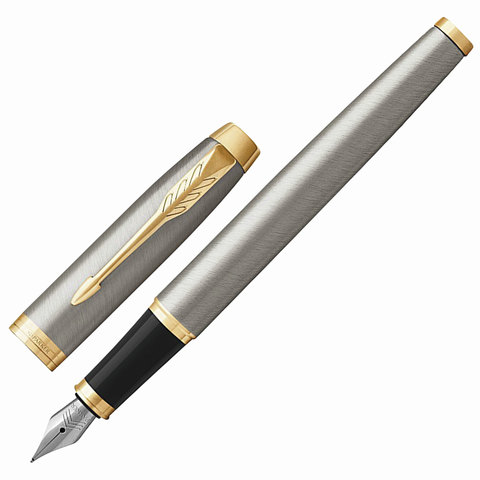 Ручка перьевая PARKER IM Brushed Metal GT