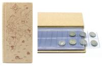 Альбом для монет 72монеты (6файлов 180мкм с выдвиг.кармашками)  бежевый