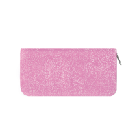 Пенал-косметичка односекционный с блестками 190/100/26 (14) (ПК-10, РОЗОВЫЙ),