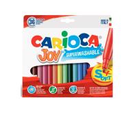 Фломастеры Carioca "Joy", 30цв., 36шт., смываемые, картон, европодвес