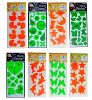 Наклейки светоотражающие фигурные, в блистере АССОРТИ