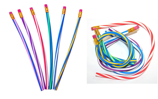 Набор карандашей ч/гр в гнущемся резиновом корпусе 30 см (5шт)